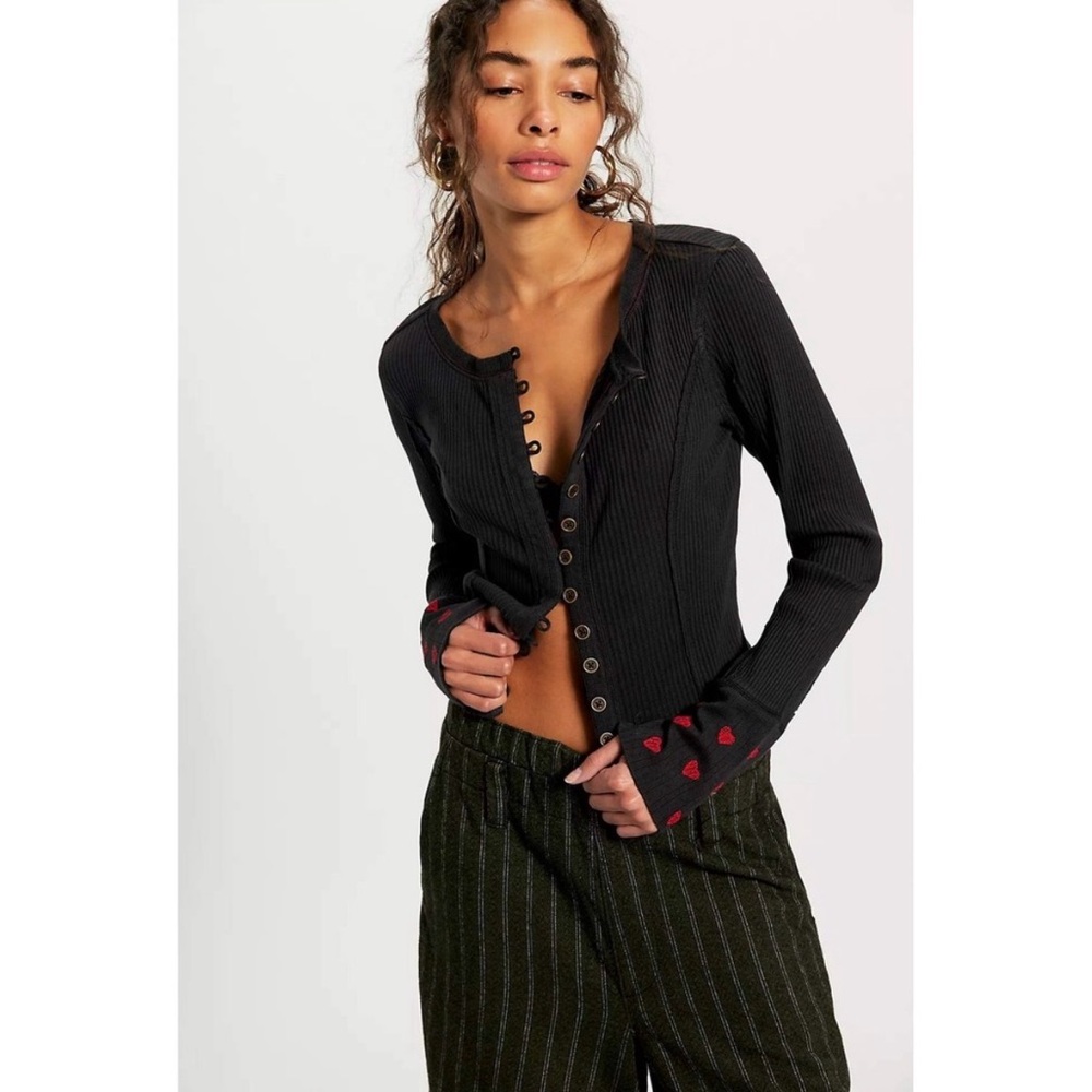 We The Free Daria Cuff Cardi NWT